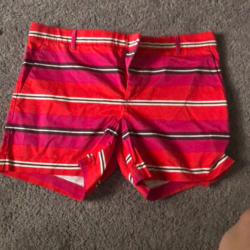 Bright striped shorts